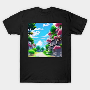 Anime Style Landscape T-Shirt